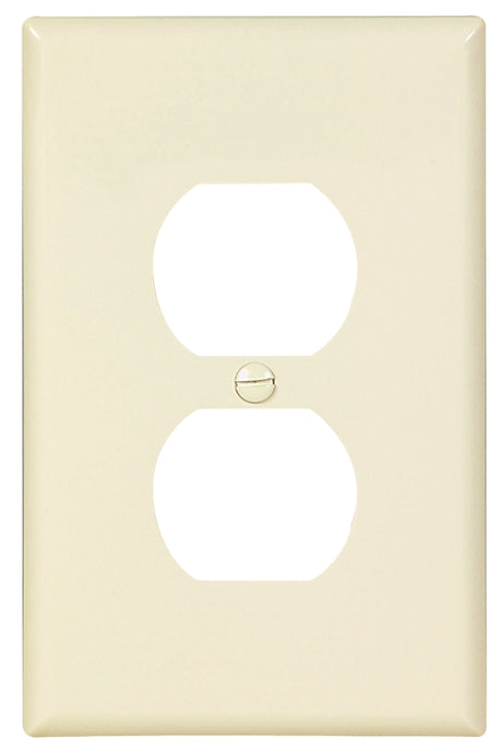 Eaton Wiring Devices PJ8LA Single and Duplex Receptacle Wallplate, 4-7/8 in L, 3-1/8 in W, 1 -Gang, Polycarbonate, Pack of 25