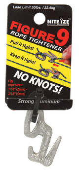 Nite Ize Figure 9 Aluminum Rope Tightener 50 lb 1.125 in. L, Pack of 6