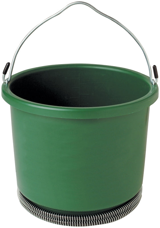 Farm Innovators HB-60 Heated Bucket, Plastic, Green, Pack of 7
