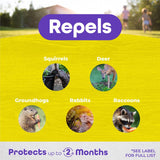Bonide Repels-All Animal Repellent Granules For Most Animal Types 3 lb, Pack of 4