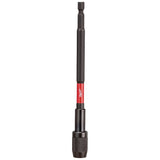 Milwaukee SHOCKWAVE 48-32-4532 Series Bit Holder, 6 in L, 1/4 in Drive, Hex Drive, 1/4 in Shank, Hex Shank, Steel, 1/PK