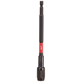 Milwaukee SHOCKWAVE 48-32-4532 Series Bit Holder, 6 in L, 1/4 in Drive, Hex Drive, 1/4 in Shank, Hex Shank, Steel, 1/PK