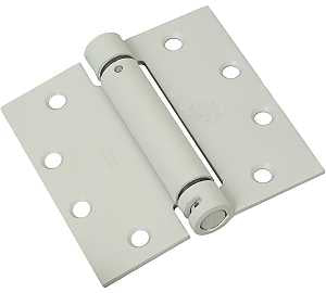 National Hardware N236-013 Spring Hinge, 4-1/2 in H Door Leaf, 4-1/2 in H Frame Leaf, Steel, Prime Coat, Screw Mounting