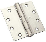 National Hardware 191 Series N236-152 Standard Weight Template Hinge, 4-1/2 in H Frame Leaf, Steel, Screw Mounting