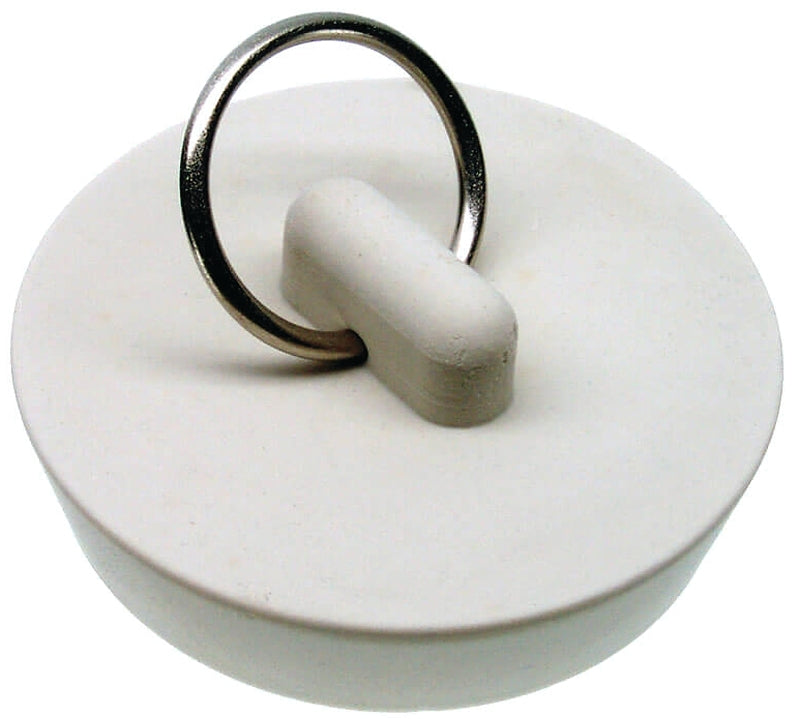 Danco 80228 Drain Stopper, Rubber, White, For: 1-5/8 in Drain, Universal Sink, Pack of 3