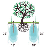Deep Drip For 1/4 in. Tubing Drip Irrigation Watering Stake 24 in. H 1 pk