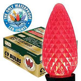 Holiday Bright Lights BU25-LEDFC9-TRD Light Bulb, 0.6 W, Intermediate (E17) Lamp Base, LED Lamp, Red Light