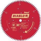 Diablo D1080X Circular Saw Blade, 10 in Dia, 5/8 in Arbor, 80-Teeth, Carbide Cutting Edge, Super Thin Kerf Teeth