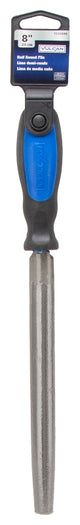 Vulcan JL-F003 File, Half-Round Profile, Half-Round Pattern, Double-Cut Cut, 3/4 in W Blade, Cushion Grip Handle