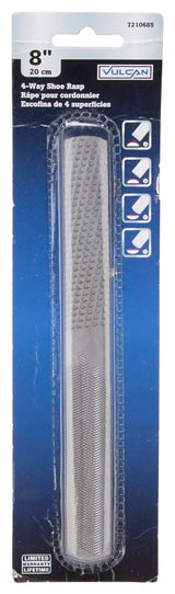 Vulcan JL-RS-8-4 Rasp Shoe, Half-Circle Profile, 4-Way Pattern, 7-3/4 in L Blade, 7/8 in W Blade