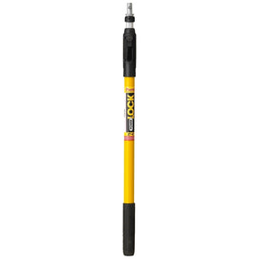 Purdy POWER LOCK 140855624 Extension Pole, 1-5/16 in Dia, 2 to 4 ft L, Aluminum/Fiberglass, Rubber Handle