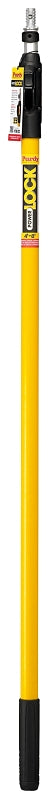 Purdy POWER LOCK 140855648 Extension Pole, 1-5/16 in Dia, 4 to 8 ft L, Aluminum/Fiberglass, Rubber Handle