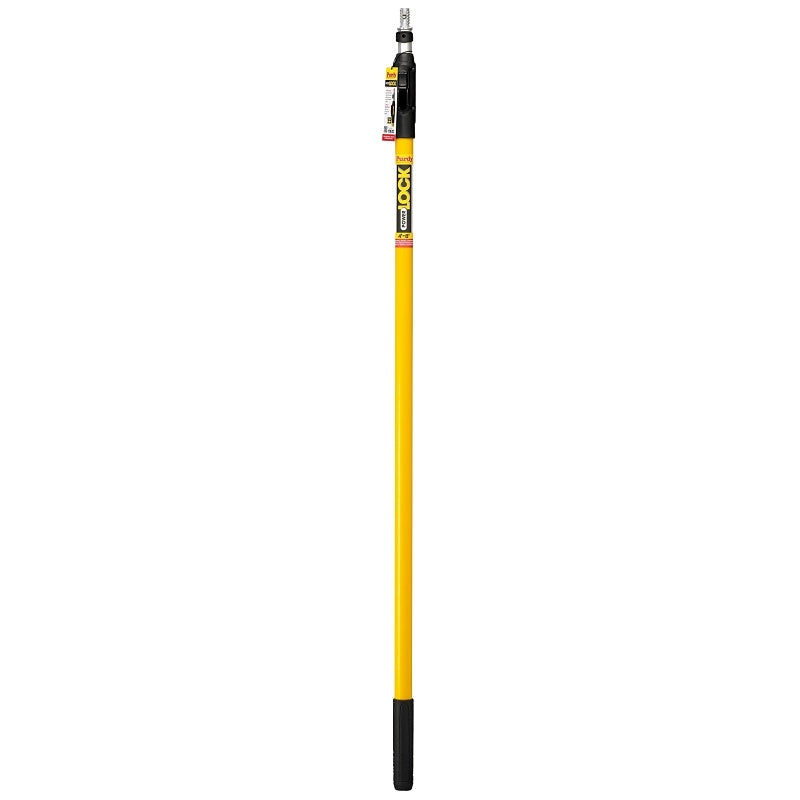 Purdy POWER LOCK 140855648 Extension Pole, 1-5/16 in Dia, 4 to 8 ft L, Aluminum/Fiberglass, Rubber Handle
