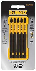 DeWALT DWA3PH2IR5 Screwdriver Bit, #2 Drive, Phillips Drive, 1/4 in Shank, Hex Shank, 3-1/2 in L