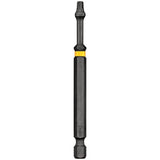 DEWALT DWA3SQ2IRB Screwdriver Bit, #2 Drive, Square Drive, 1/4 in Shank, 3-1/2 in L, Steel, Pack of 50