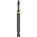 DEWALT DWA3SQ2IRB Screwdriver Bit, #2 Drive, Square Drive, 1/4 in Shank, 3-1/2 in L, Steel, Pack of 50