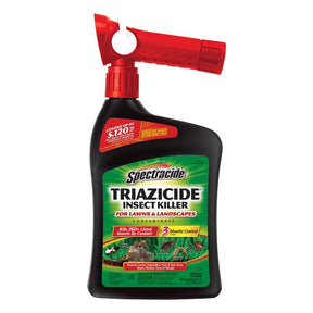 Spectracide Triazicide For Lawns Insect Killer Liquid Concentrate 32 oz, Pack of 6