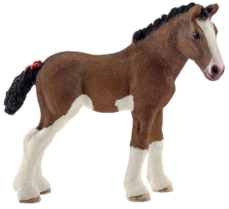 Schleich-S 13810 Figurine, 3 to 8 years, Clydesdale Foal, Plastic