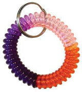 Hy-Ko KC355 Key Ring, 1/2 in L x 2-3/4 in W x 5-1/2 in H Dimensions, Multi-Coiled, Pack of 5