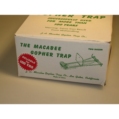 Macabee Small Snap Trap For Gophers 1 pk, Pack of 24