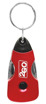 Hy-Ko KC624 LED Key Chain, 7-in-1 Multi-Tool, Steel Case, Pack of 5