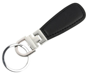 Hy-Ko 2GO Series KH483 Key Ring, 1-1/8 in Ring, Leatherette Case, Pack of 5