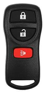 Hy-Ko 19NIS900F Key Fob Remote, 3 -Button, Plastic, Black