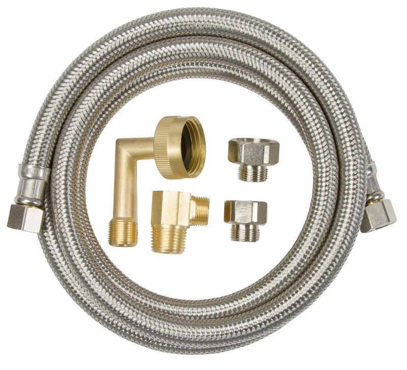 Keeney PP25860 Dishwasher Supply Line, Stainless Steel, 60 in L Dimensions