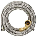 Keeney PP25896 Dishwasher Supply Line, Stainless Steel, 8 ft L Dimensions