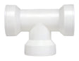 Insta-Plumb 48QLK Coupling Pipe Tee, 1-1/2 in, Push-Fit, Plastic, White
