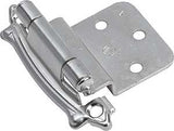Amerock BPR3428G9 Cabinet Hinge, Sterling Nickel, 2-3/4 in L x 2-3/16 in W