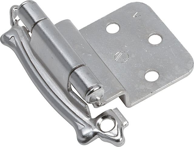 Amerock BPR3428G9 Cabinet Hinge, Sterling Nickel, 2-3/4 in L x 2-3/16 in W
