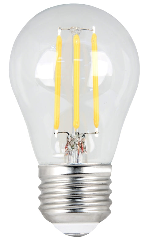 Feit Electric BPA1540/950CA/FIL/2 LED Bulb, General-Purpose, A15 Lamp, 40 W Equivalent, E26 Lamp Base, Dimmable, Clear