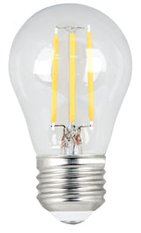 Feit Electric BPA1540/950CA/FIL/2 LED Bulb, General-Purpose, A15 Lamp, 40 W Equivalent, E26 Lamp Base, Dimmable, Clear