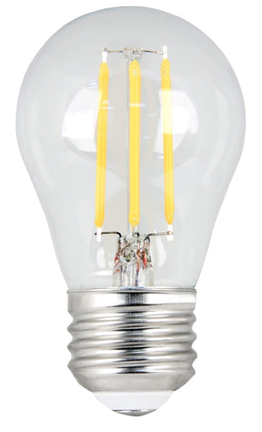 Feit Electric BPA1540/950CA/FIL/2 LED Bulb, General-Purpose, A15 Lamp, 40 W Equivalent, E26 Lamp Base, Dimmable, Clear