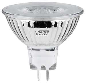 Feit Electric BPEXN/950CA LED Bulb, Track/Recessed, 12 V, 500 Lumens, 6.6 W, MR16 Lamp, 50 W Equivalent, GU5.3 Lamp Base