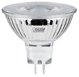 Feit Electric BPEXN/950CA LED Bulb, Track/Recessed, 12 V, 500 Lumens, 6.6 W, MR16 Lamp, 50 W Equivalent, GU5.3 Lamp Base