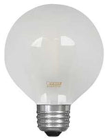 Feit Electric BPG2525W/927CA/FIL LED Bulb, Globe, G25 Lamp, 25 W Equivalent, E26 Lamp Base, Dimmable, Soft White Light