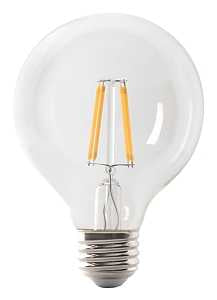 Feit Electric BPG2540/950CA/FIL LED Bulb, Globe, 350 Lumens, 3.8 W, G25 Lamp, 40 W Equivalent, E26 Lamp Base, Dimmable