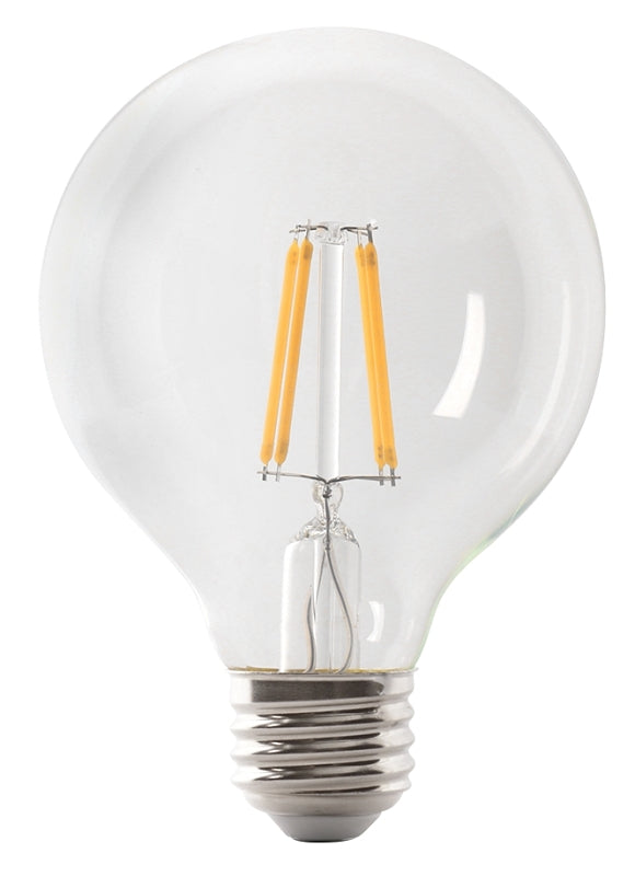 Feit Electric BPG2560/927CA/FIL Filament LED Bulb, Globe, G25 Lamp, 60 W Equivalent, E26 Medium Lamp Base, Dimmable