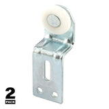 Prime-Line N 6513 Roller Assembly, 1 in Dia Roller, 1/4 in W Roller, Nylon/Steel, Silver, 1-Roller, 35 lb