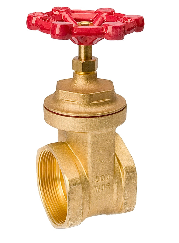 B & K 100-011 Gate Valve, 4 in Connection, Threaded, 125, 200 psi Pressure, Brass Body