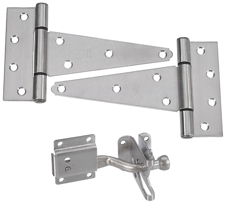 National Hardware DPV875 Series N343-434 Gate Kit, Stainless Steel, Silver, 3-Piece