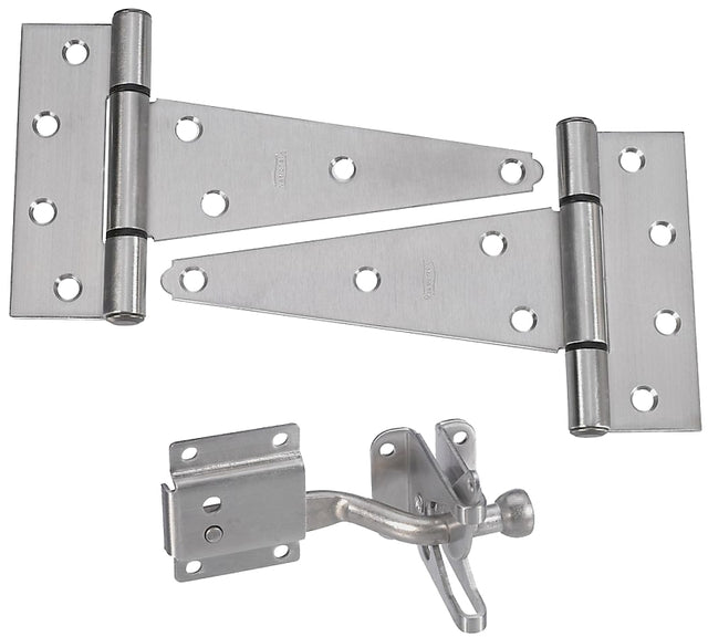 National Hardware DPV875 Series N343-434 Gate Kit, Stainless Steel, Silver, 3-Piece