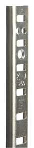 Knape & Vogt 255 Series 255 ZC 36 Pilaster Standard, Mortise-Mount, Specifications: 23 ga Thickness, 36 in Size, 500 lb