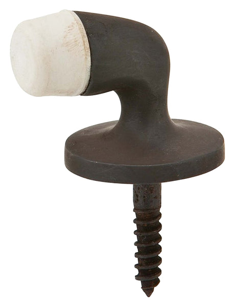 Schlage Ives Series 430MB10B Door Stop, 1-1/4 in Dia Base, Brass, Bronze