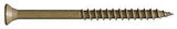 Camo 0356200 Screw, Tan, 4 in L, Bugle Head, Star Drive, Type 17 Point, 50/PK
