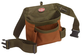 Bucket Boss 50300 Handyman's Holster, 52 in Waist, 5-Pocket, Poly Ripstop Fabric, Brown/Green