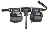 Bucket Boss Professional Series 55105-HV HV Contractor's Rig, 52 in Waist, Poly Fabric, Sliver, 29-Pocket