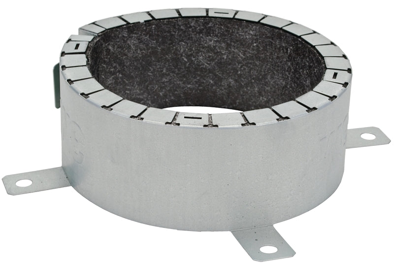 3M ULTRAPPD4.0 Fire Barrier Pipe Collar, Silver, For: 6 in Non-Metallic Pipe, 4 in Dia, Pack of 10